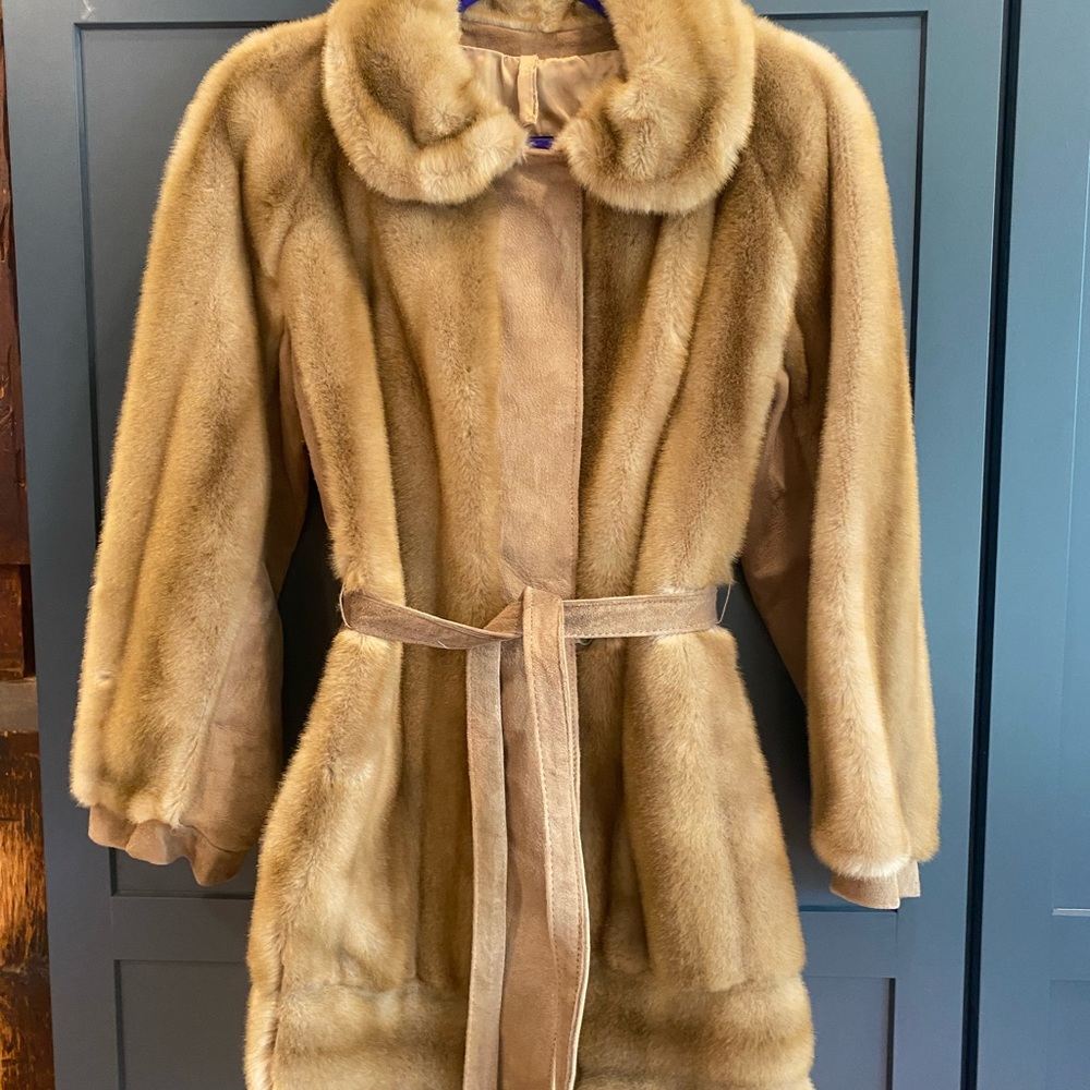 Vintage faux fur Adolph Schuman for Lilli Ann coat